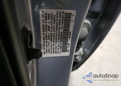 2016 Honda Civic Touring из США, поврежденный, VIN 19XFC1F92GE028915